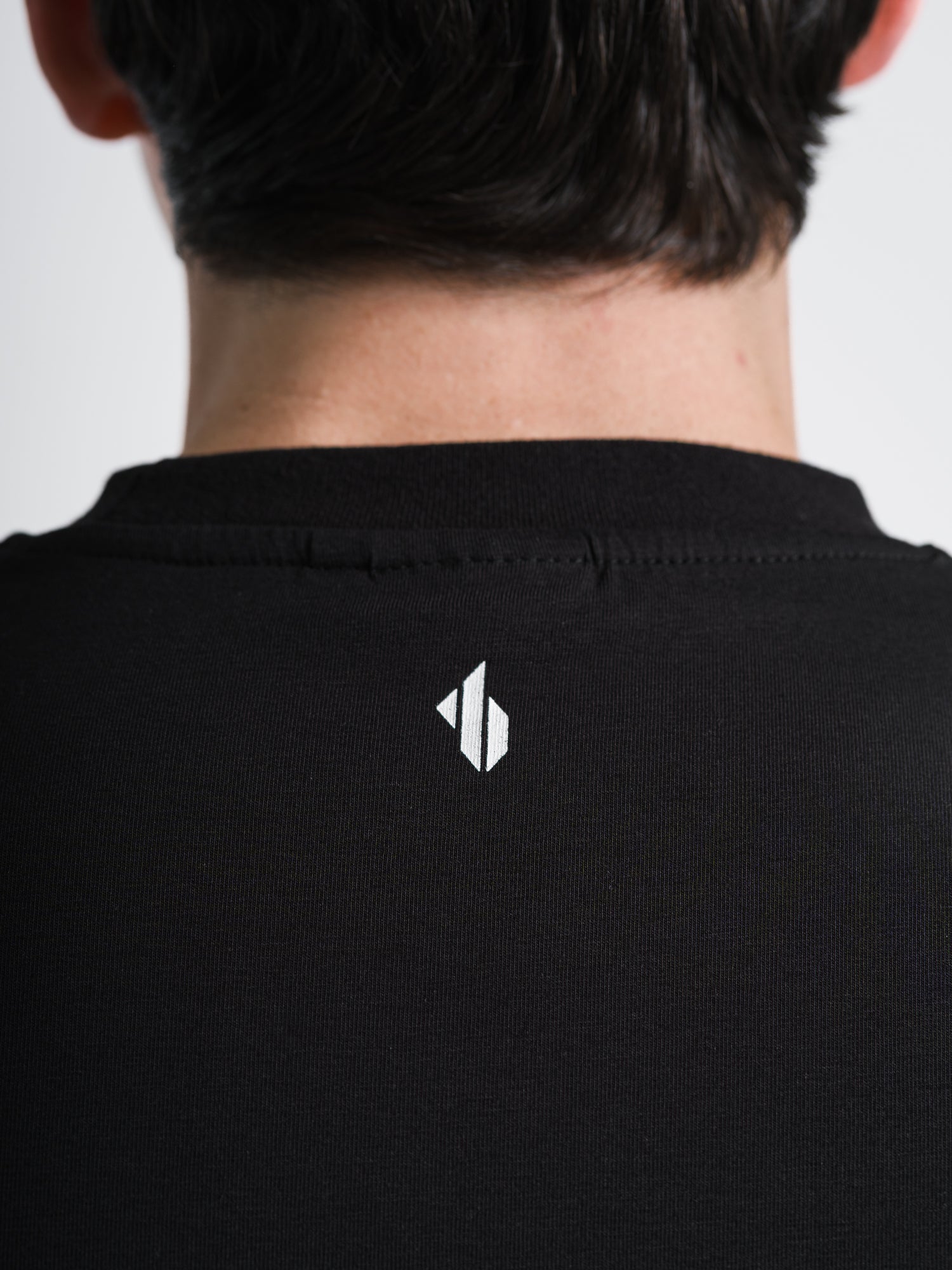 ONE BOUT Men's Script T-Shirt in Black — detail