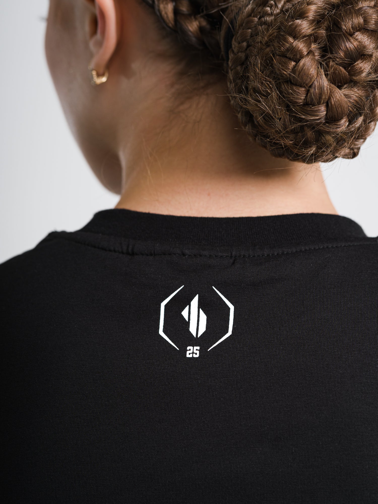 ONE BOUT Women's Script T-Shirt (Limited) in Black — styled